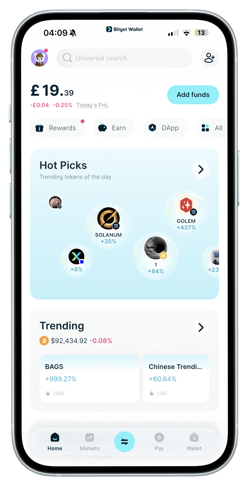 Consultare la tua chiave nell'app Bitget Wallet