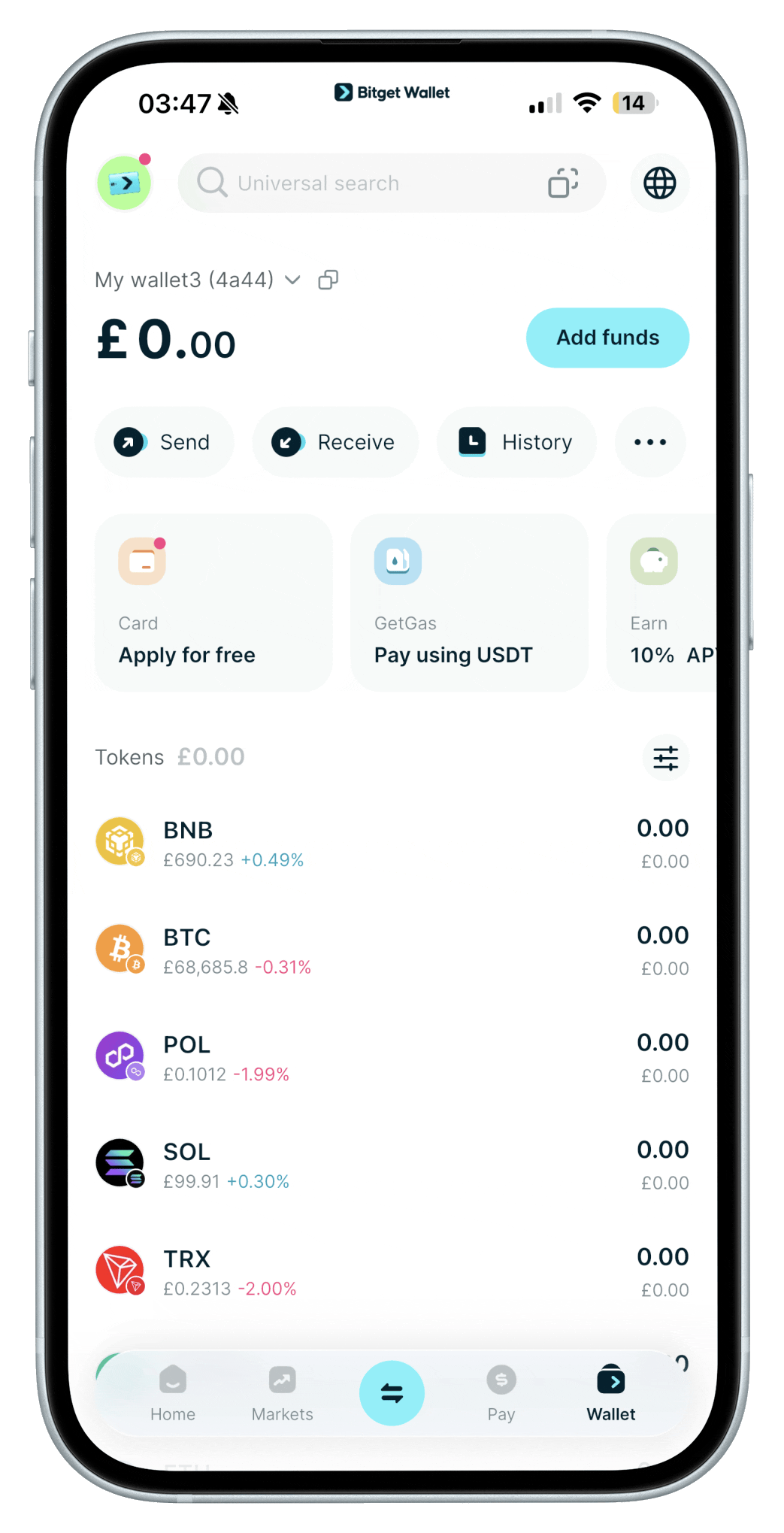 If your new device does not have the Bitget Wallet app