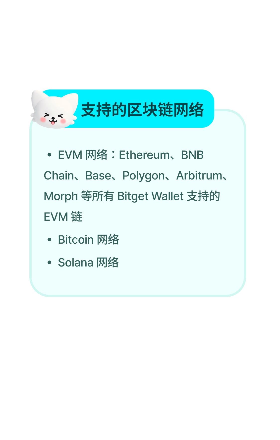 支持的区块链网络