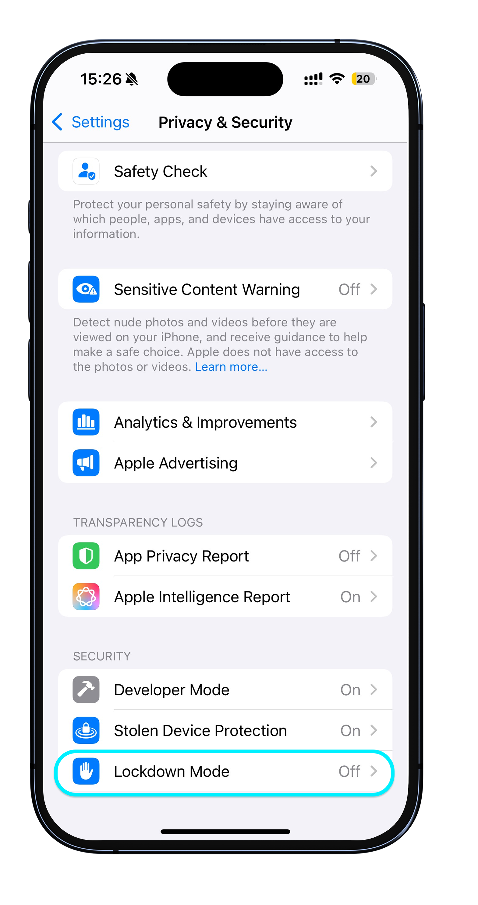 Kilitleme Modunu nasıl kapatabilirim?