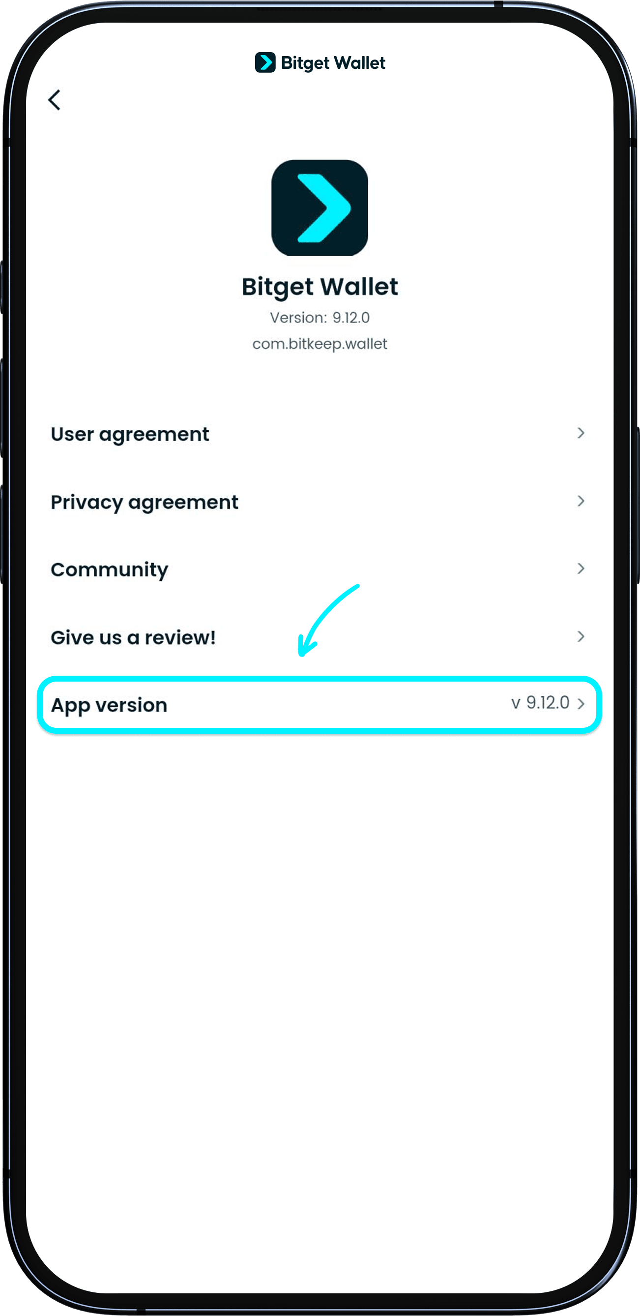 Update Bitget Wallet app