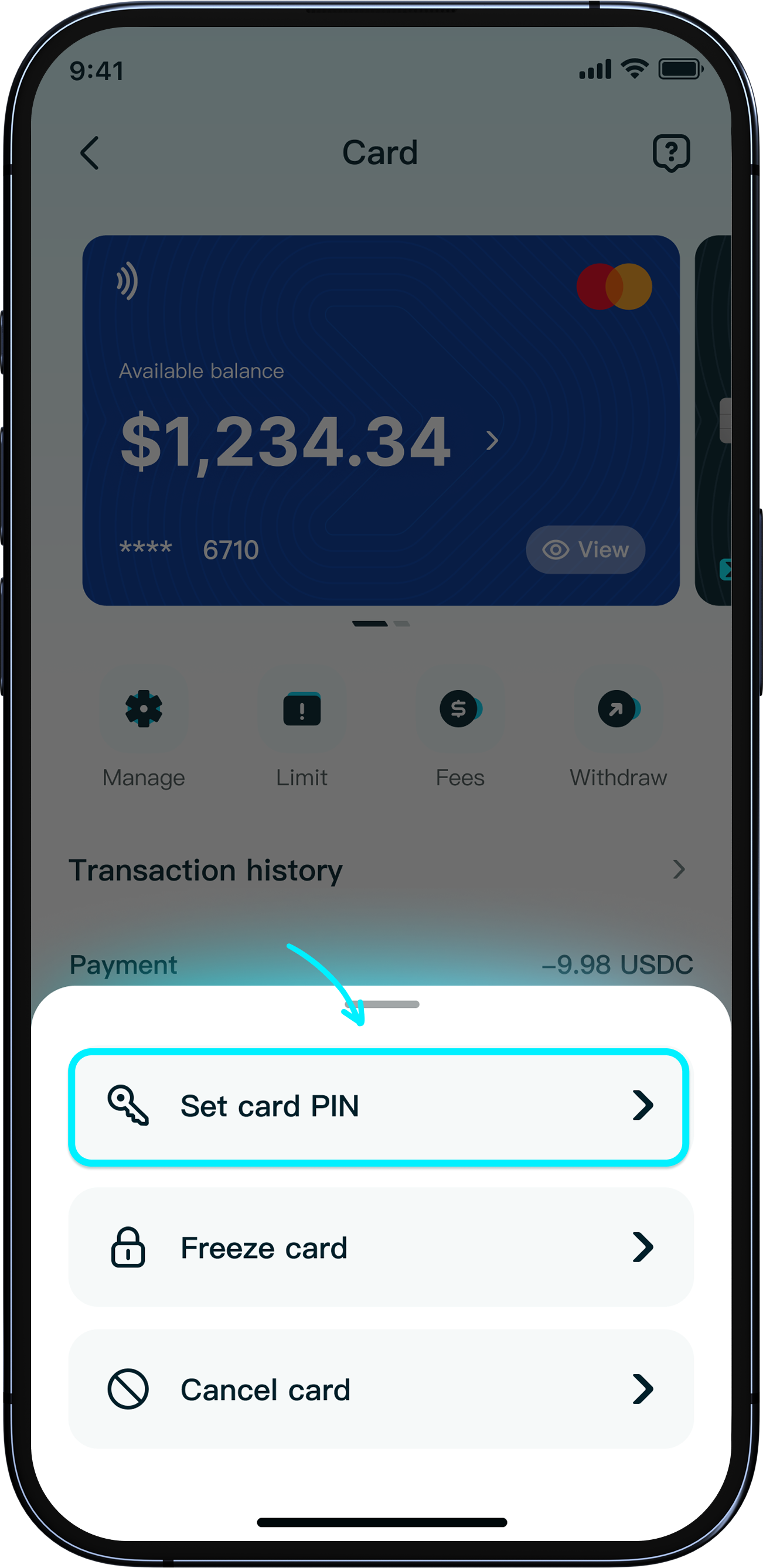 Por que definir um PIN para o cartão?