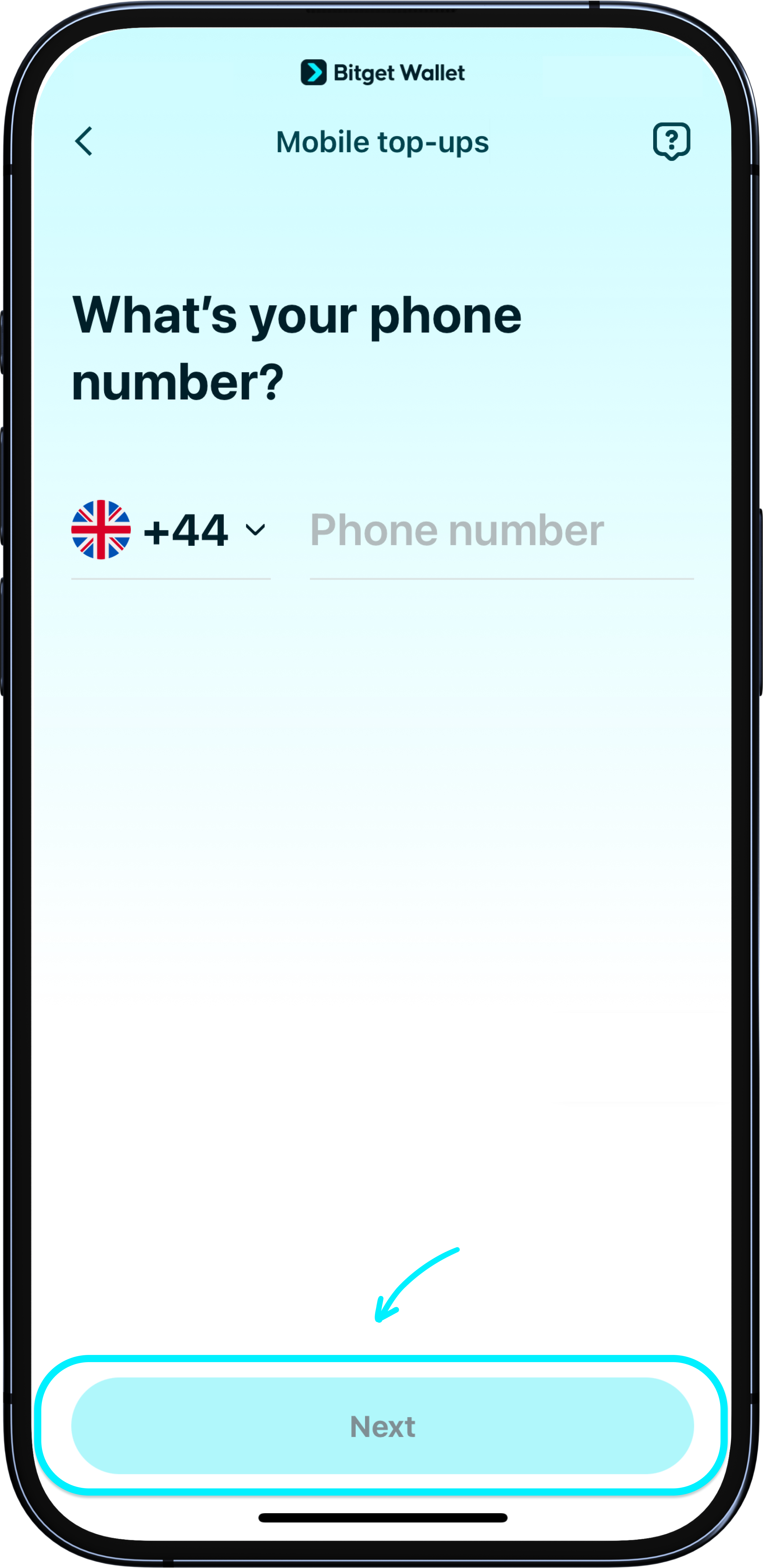 Enter prepaid mobile number