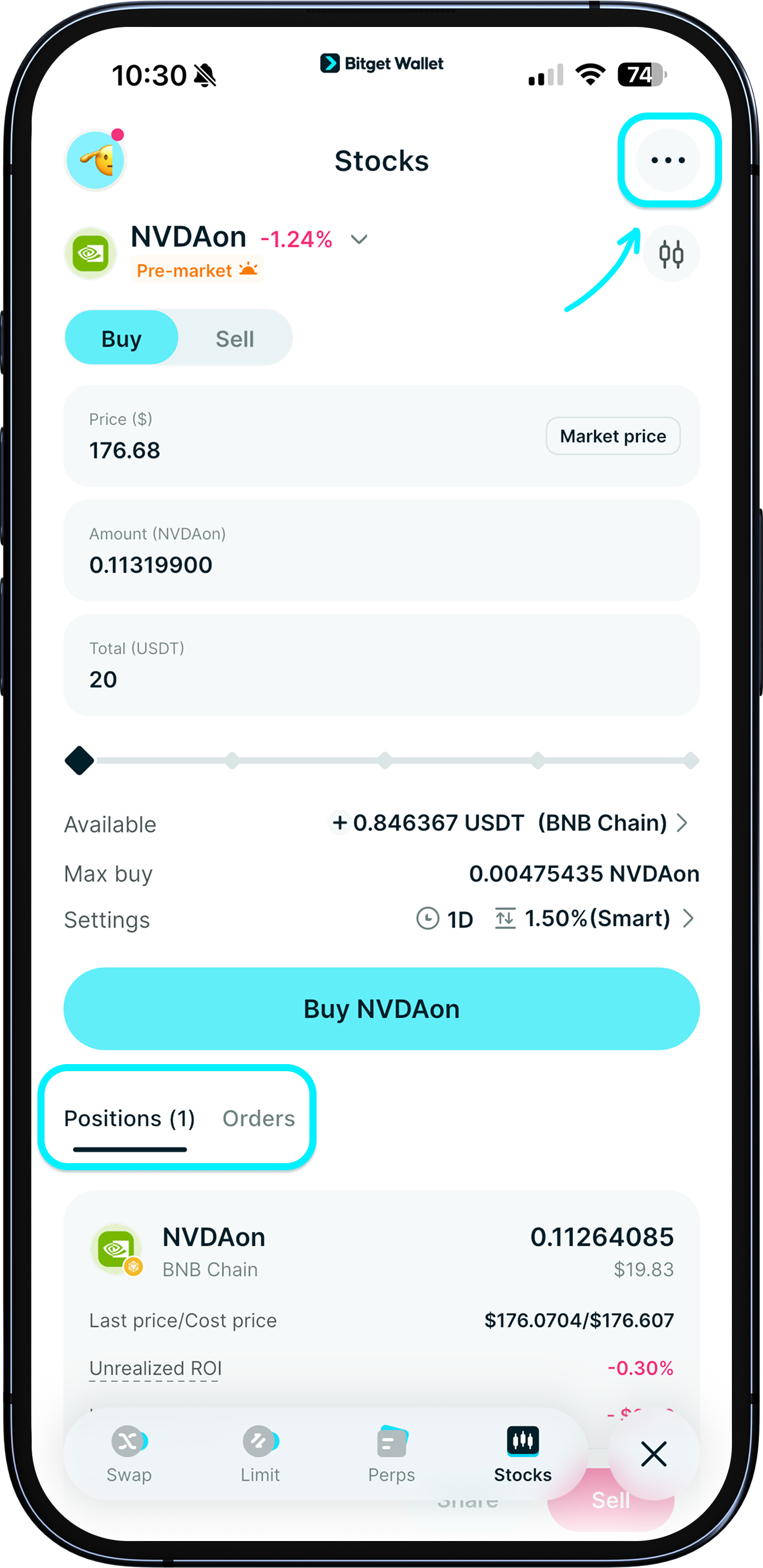 Offene Orders anzeigen