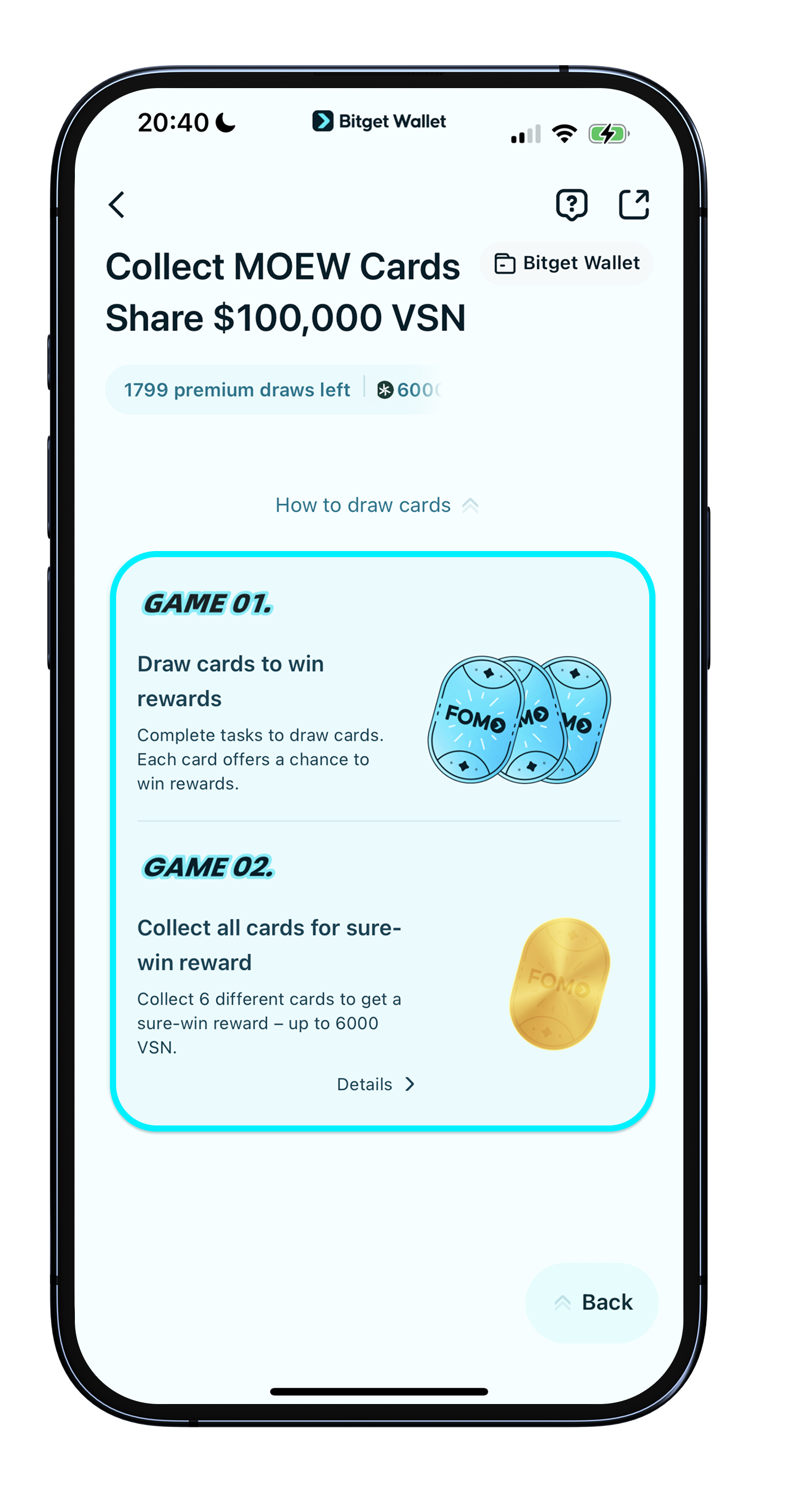 FOMO Thursdays – Collect cards and win weekly! | How to join FOMO Thursdays  - Bitget Wallet Help Center