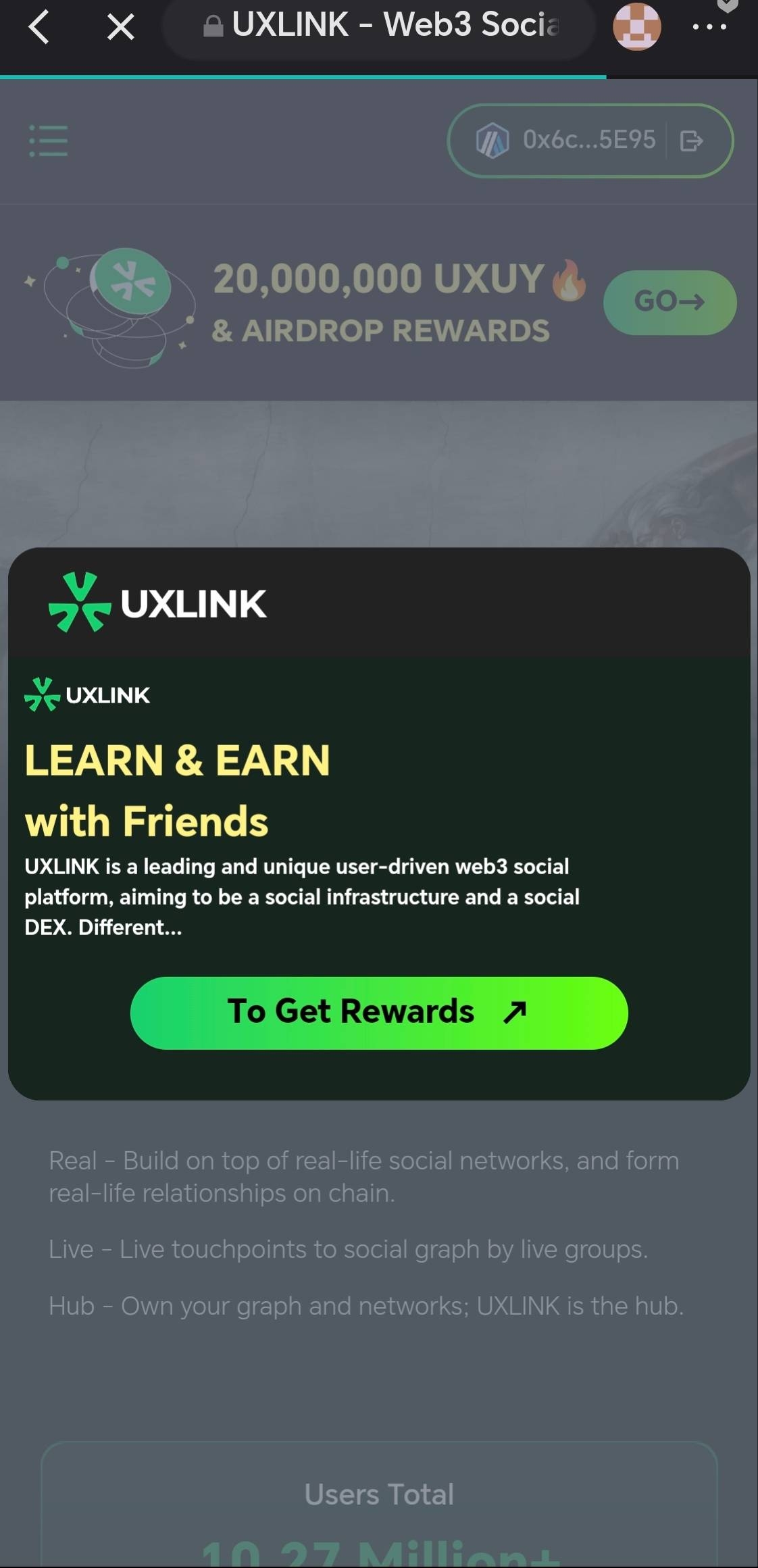 下载Uxlink 钱包步骤