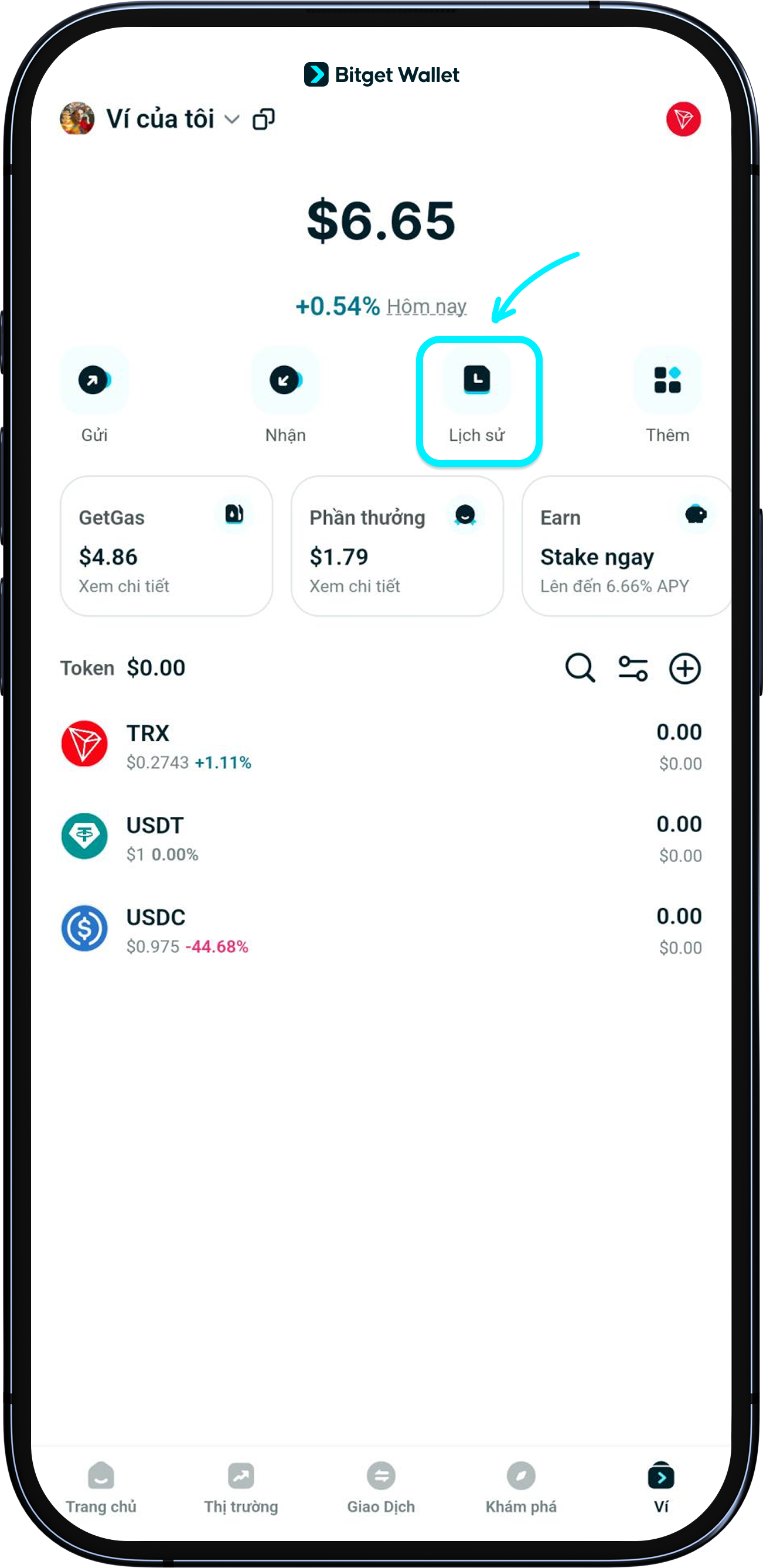 Bạn quên hủy stake USDT?