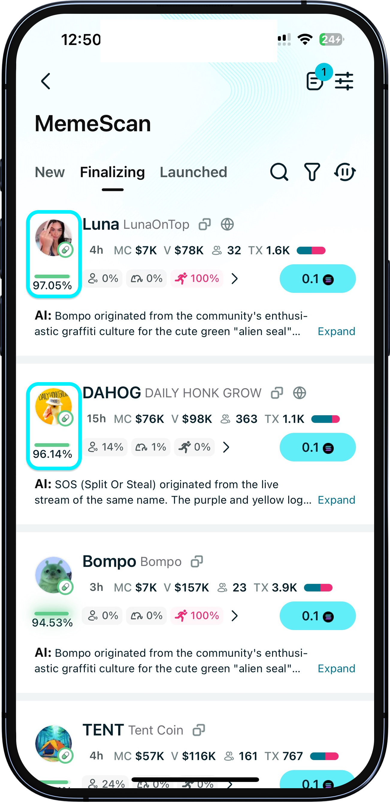 トークン指標の意味 | MemeScanで即時取引を体験しましょう - Bitget Wallet Help Center
