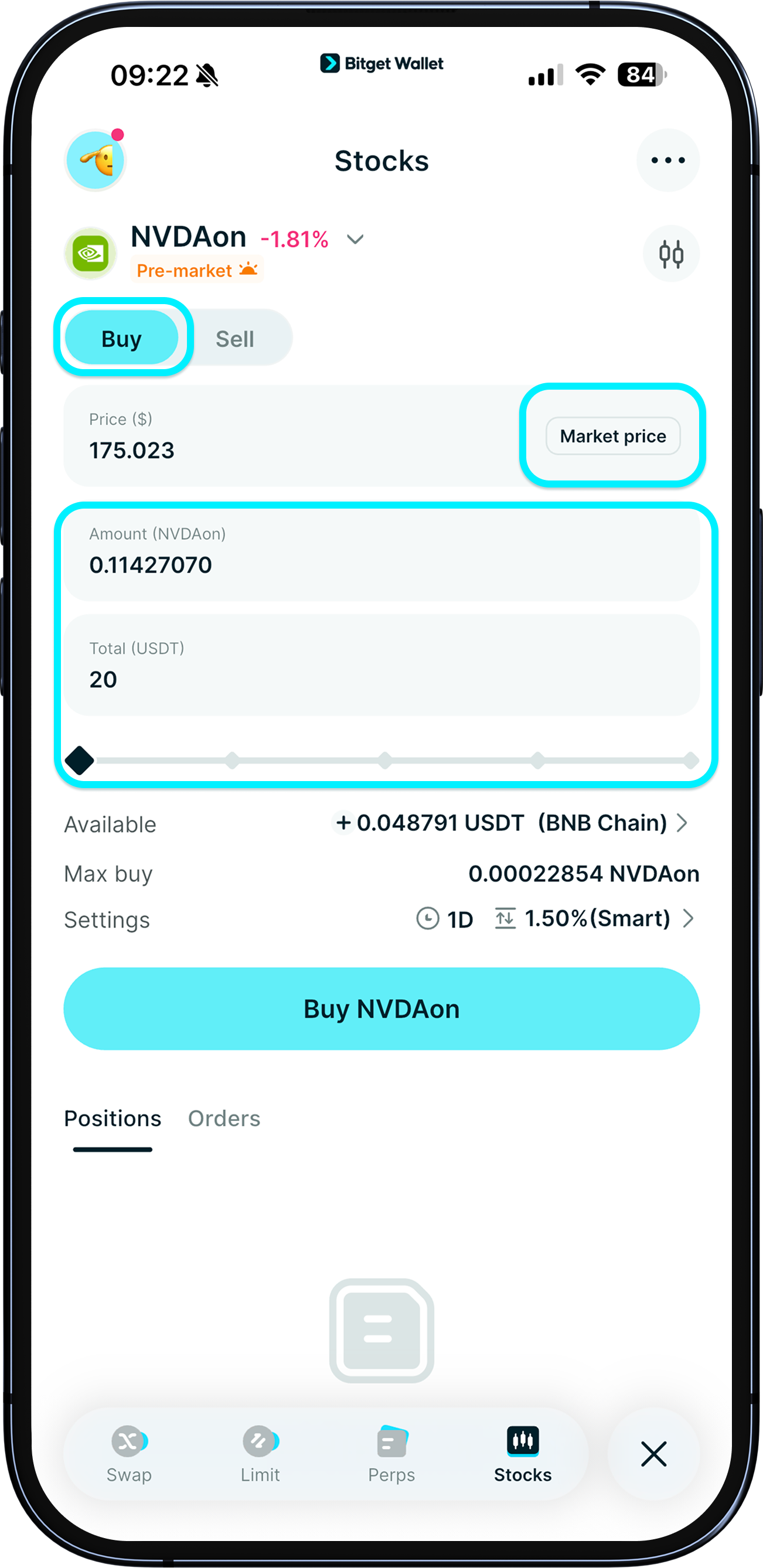 Choose the stock to buy