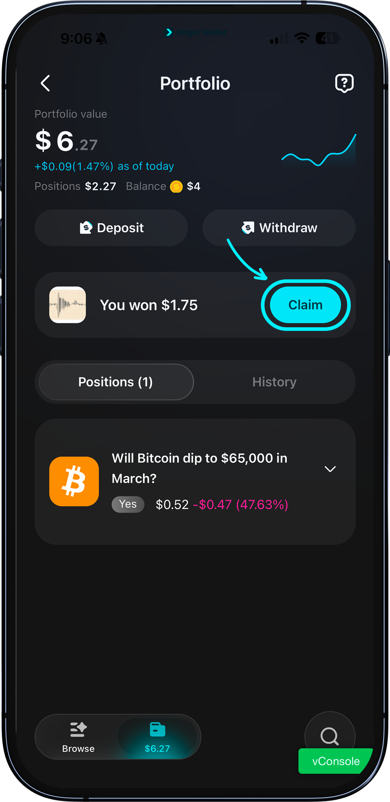 আপনার জয় দাবি করা