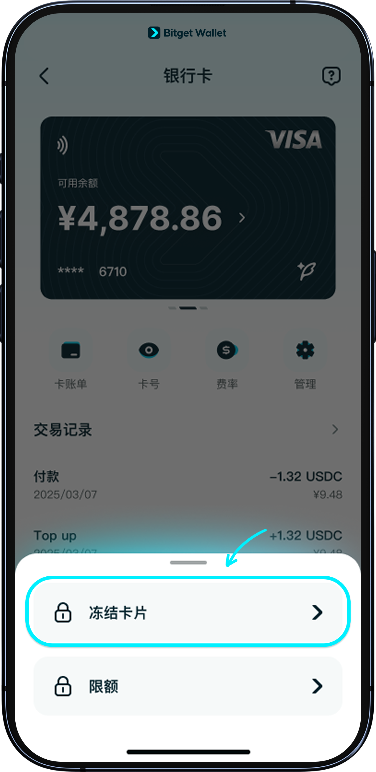 如何停用或冻结卡片？