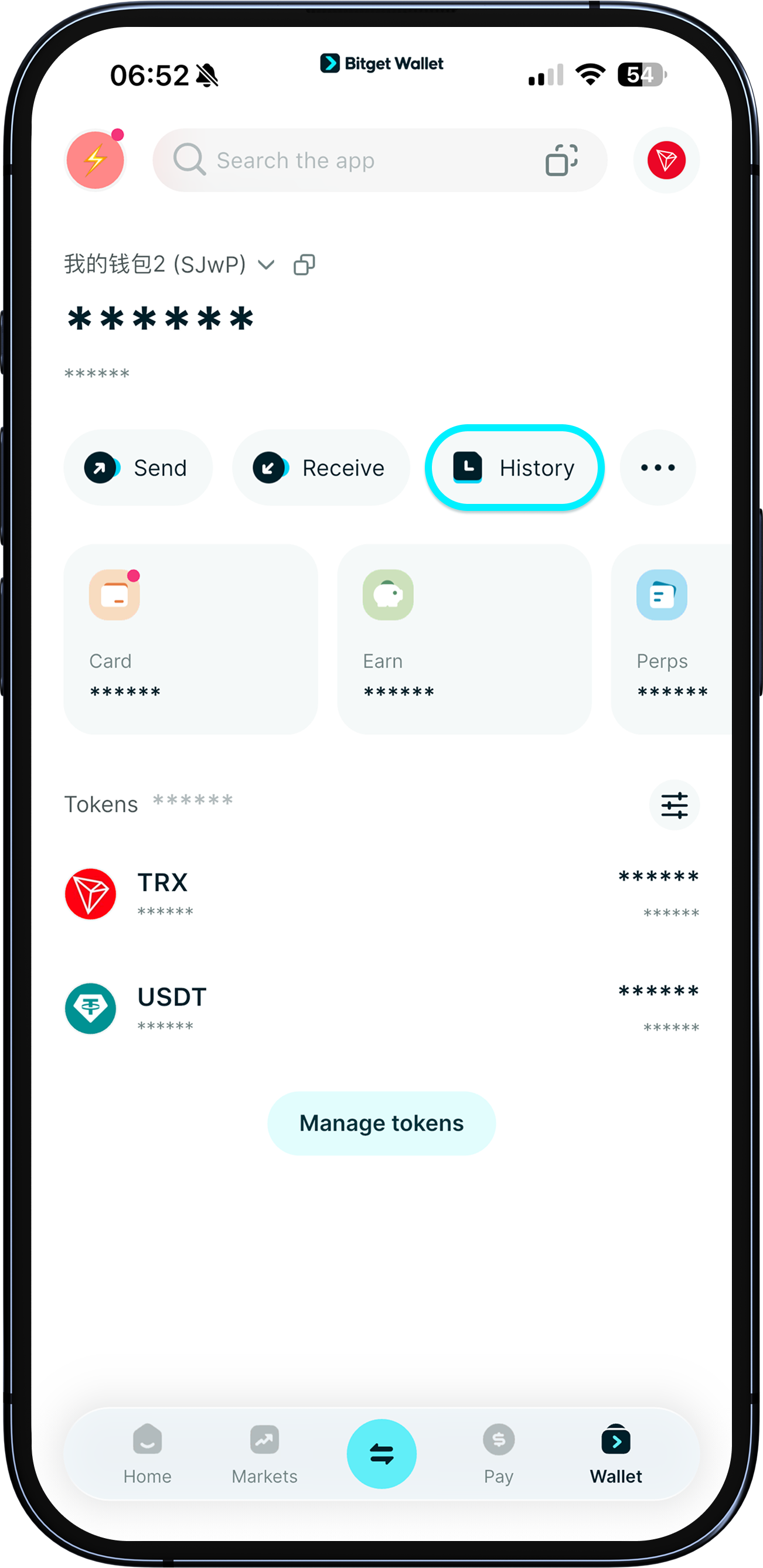 Sending crypto