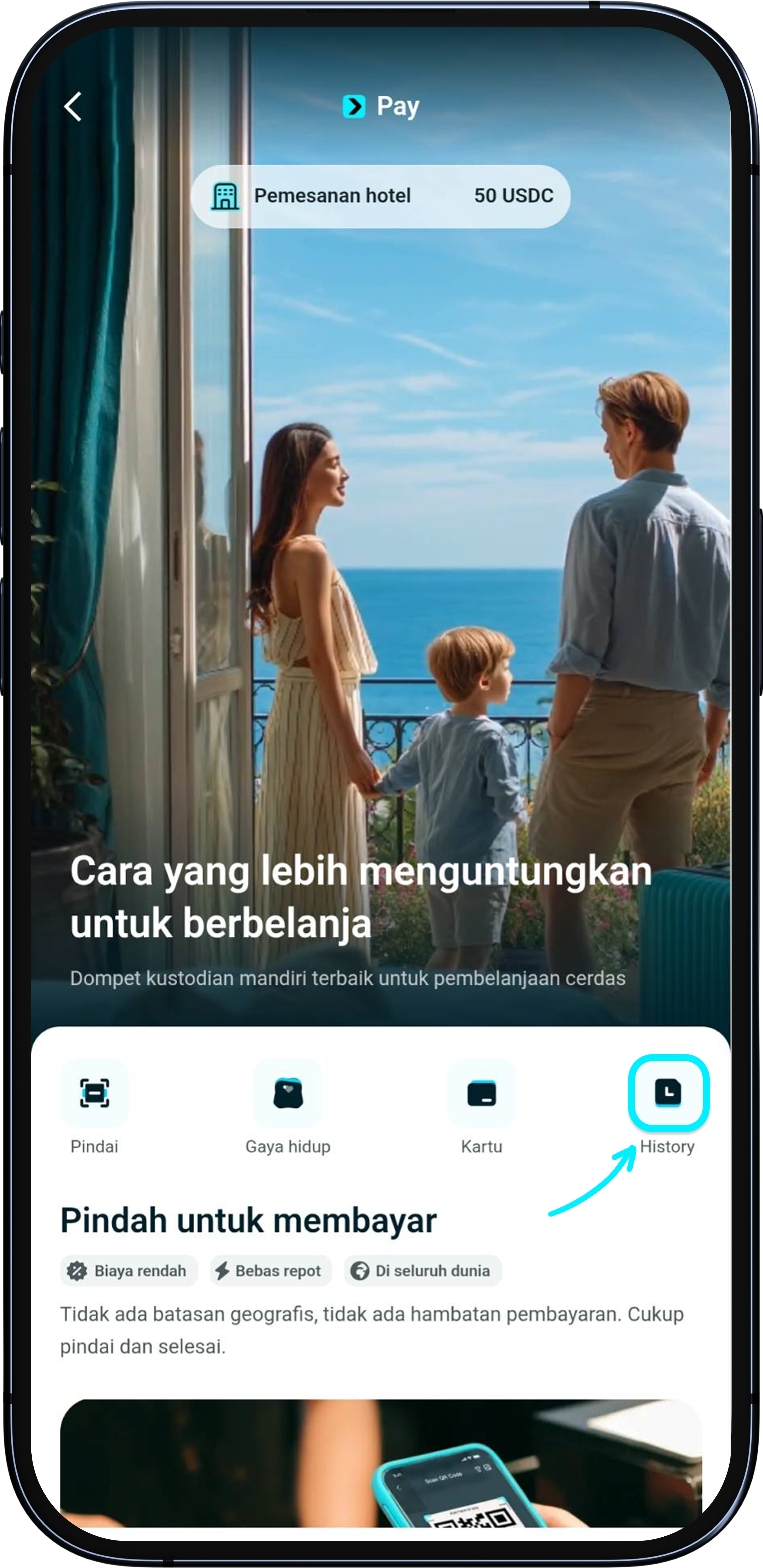 Di mana saya bisa memeriksa transaksi saya?