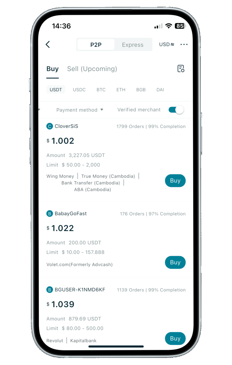 Selecciona un vendedor