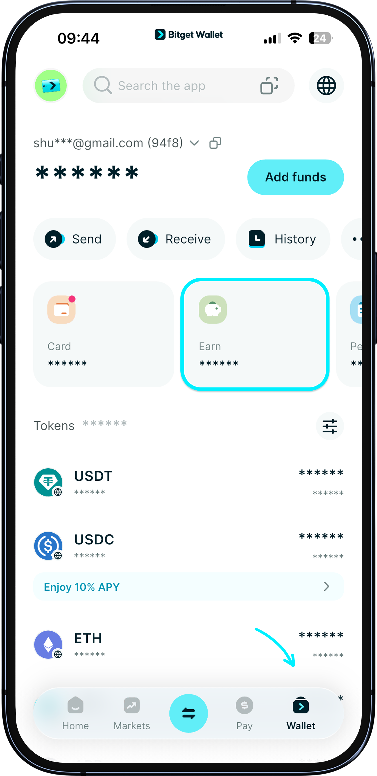 Veja os produtos de Renda da Bitget Wallet
