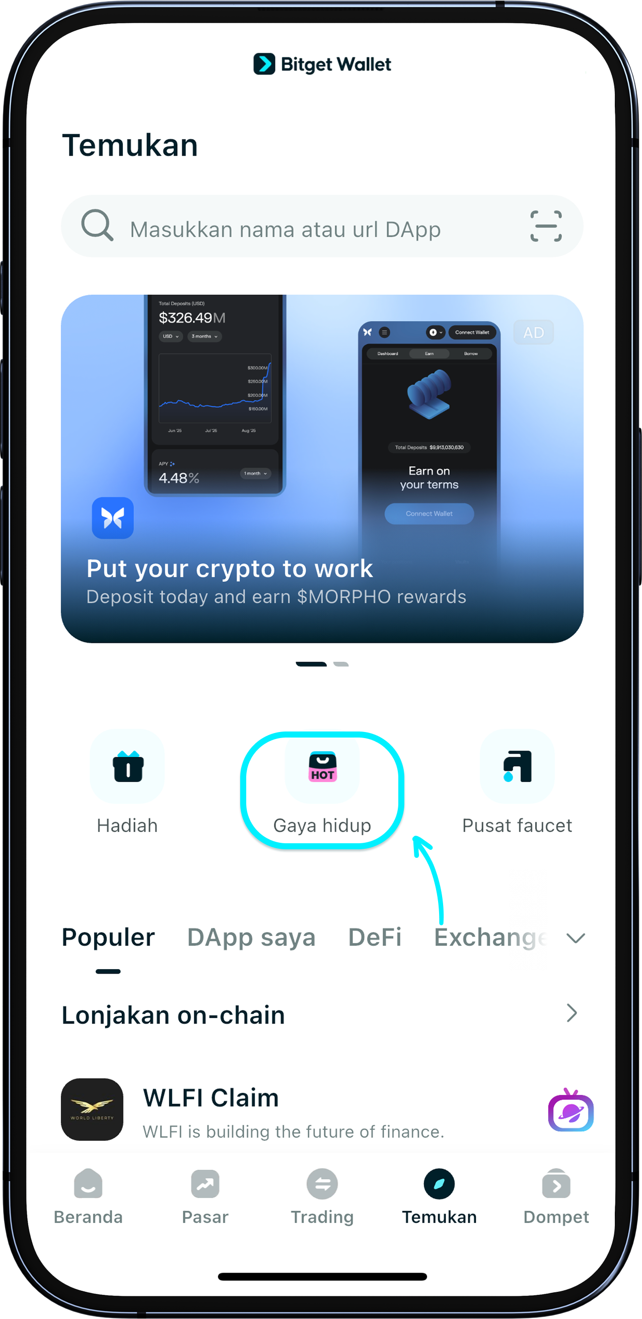 Cara berbelanja di Bitget Wallet