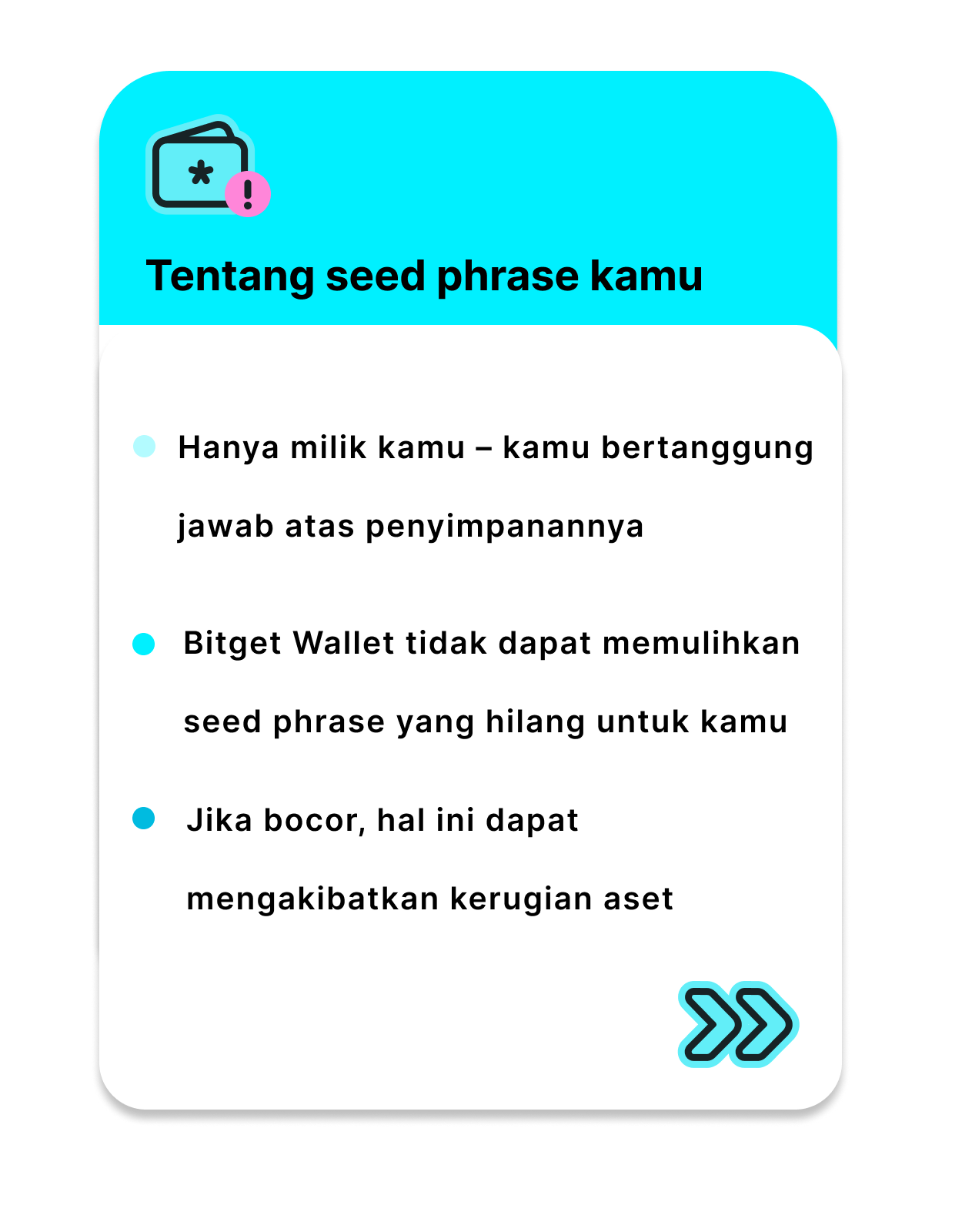 Mengapa mencadangkan seed phrase kamu?