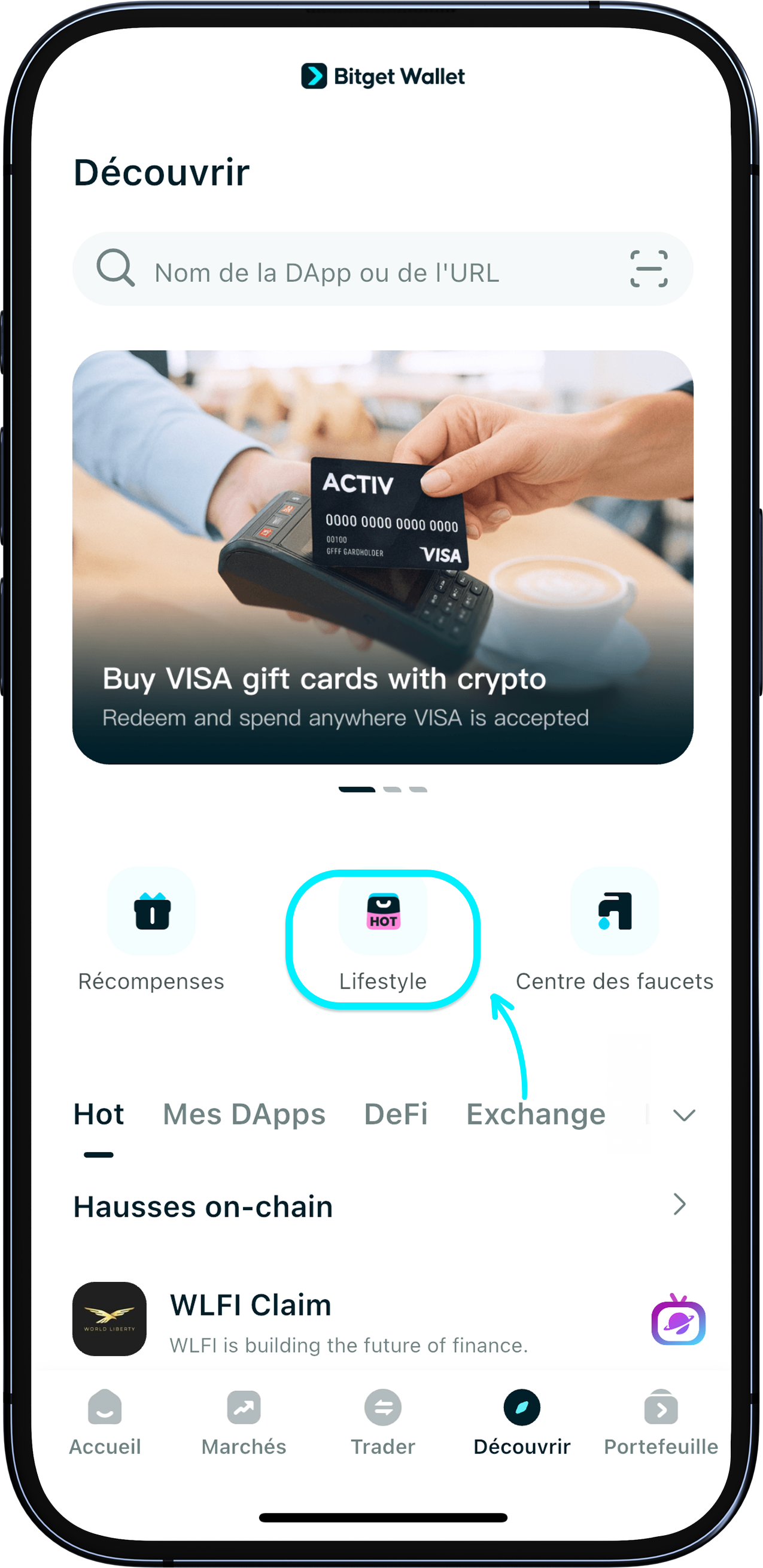 Comment faire ses achats sur Bitget Wallet