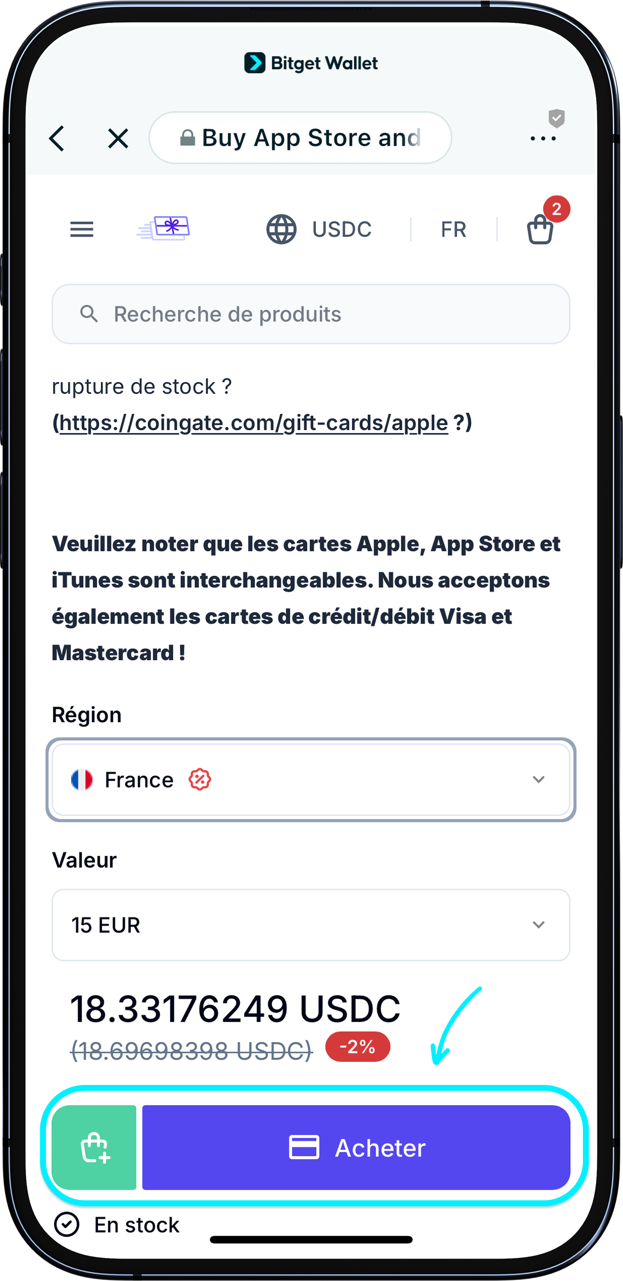 Comment faire un achat