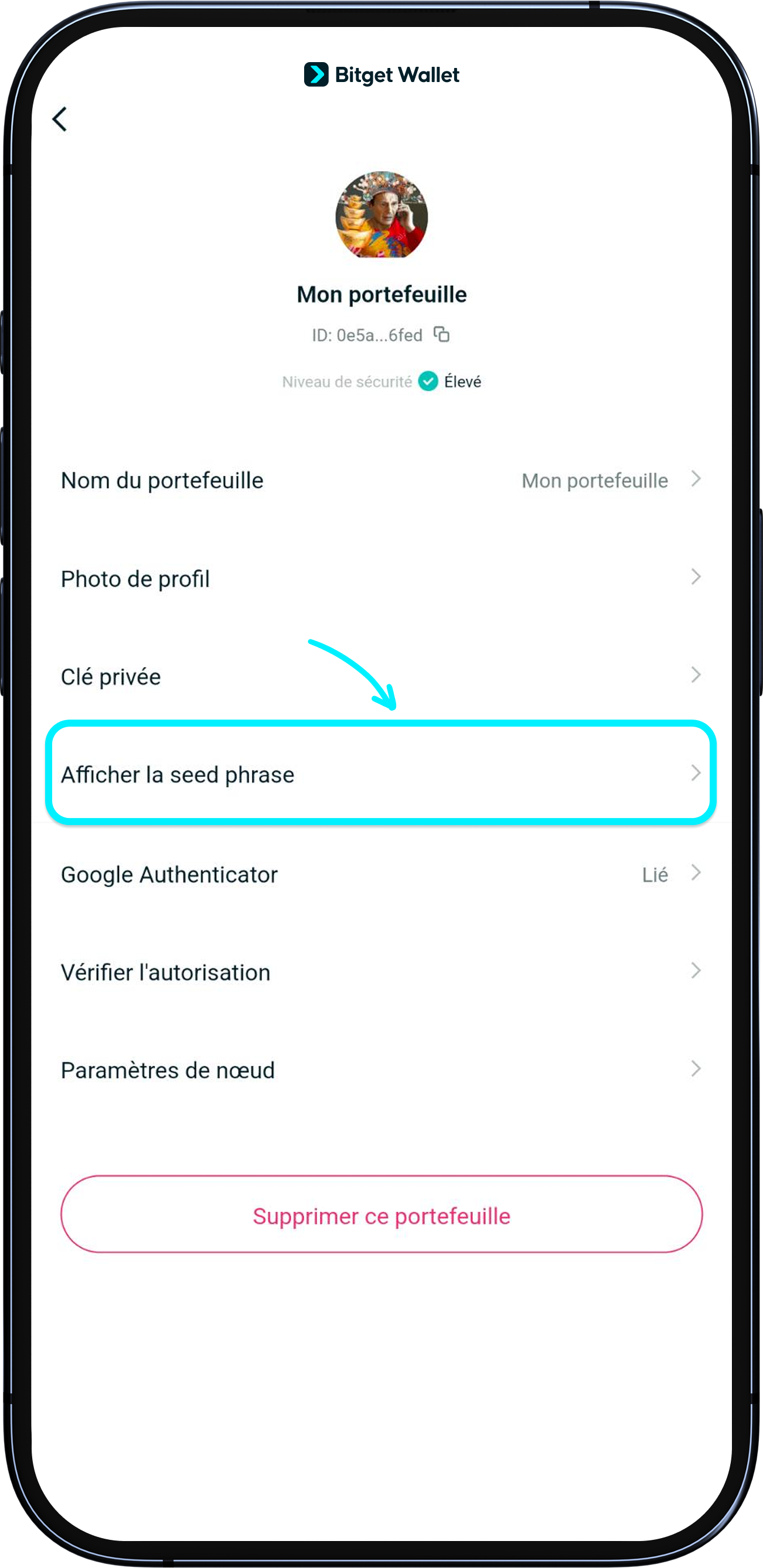 Comment importer un autre portefeuille en toute sécurité