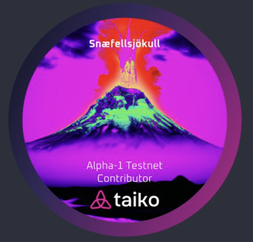 Snaefell NFT on Taiko
