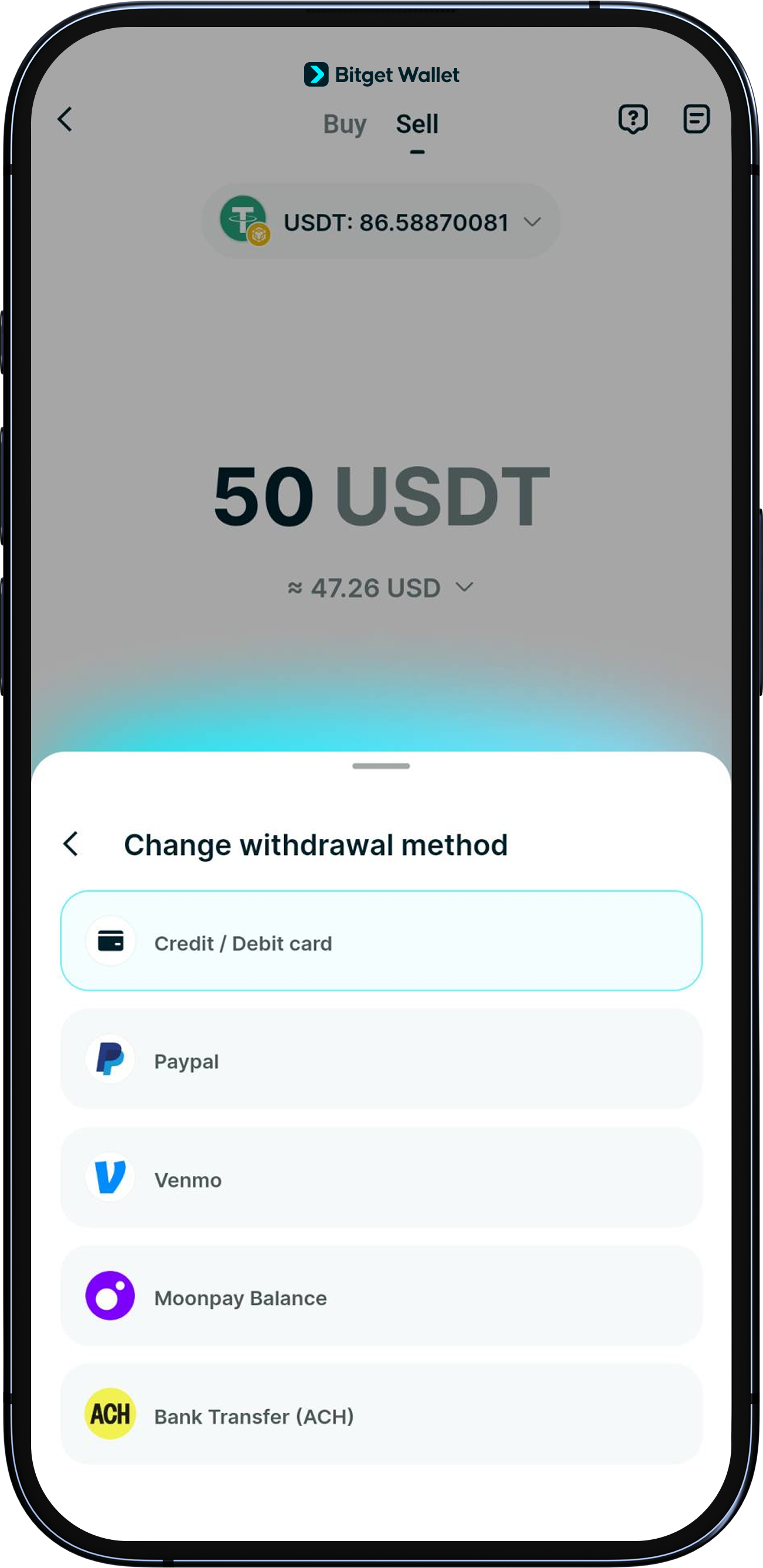 Come prelevare i miei asset?