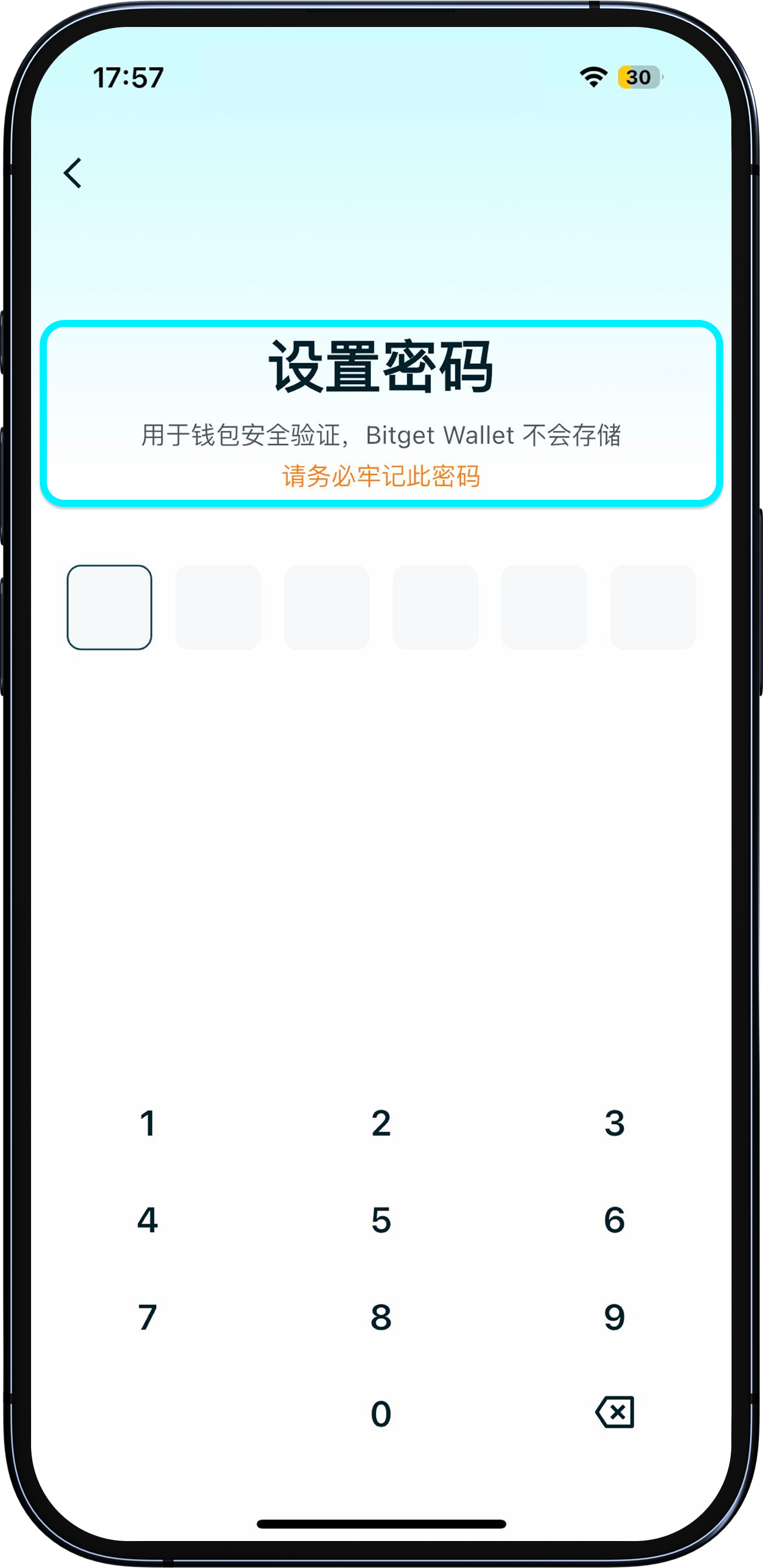 设置钱包密码