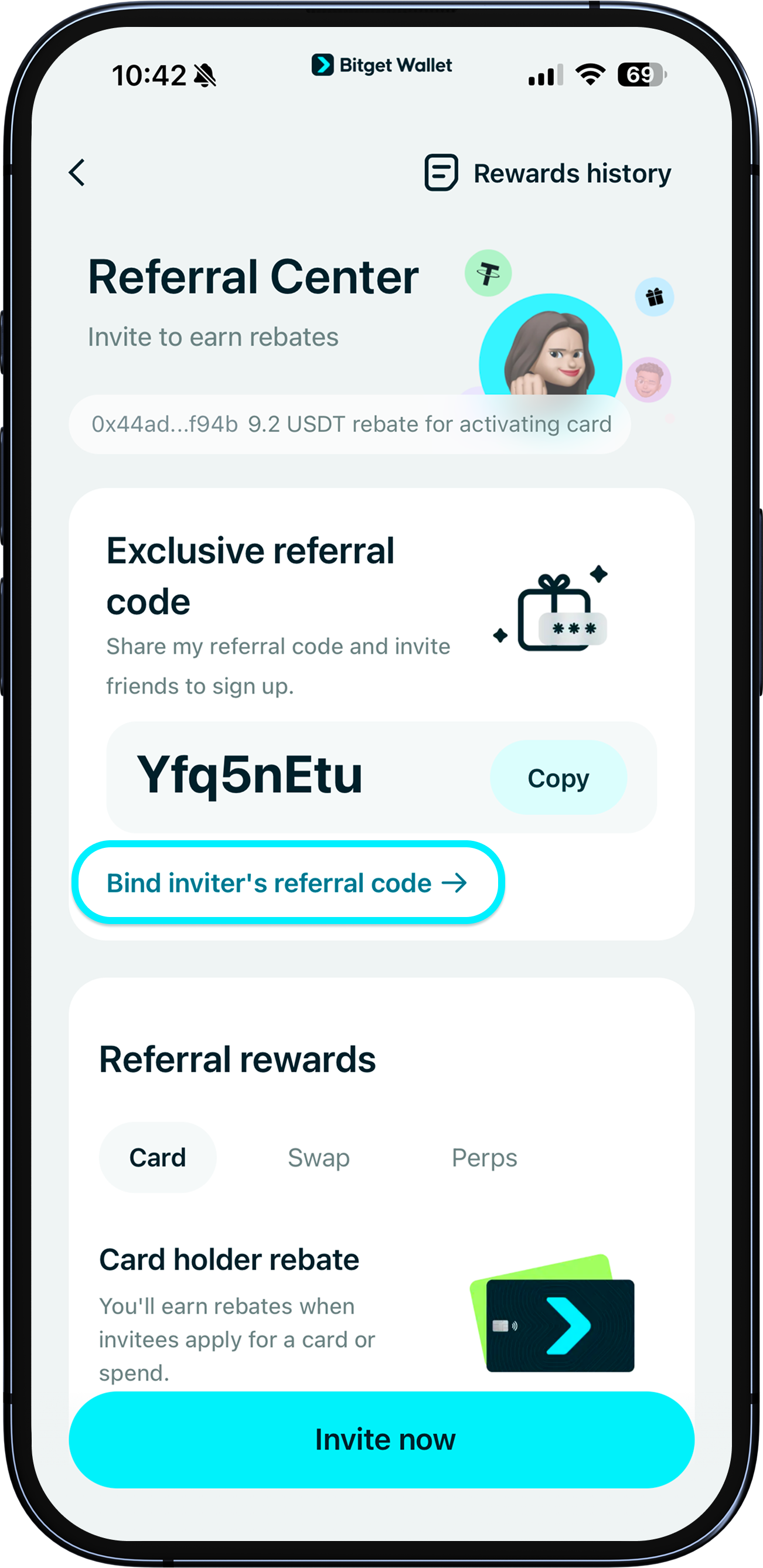 How to use a referral code