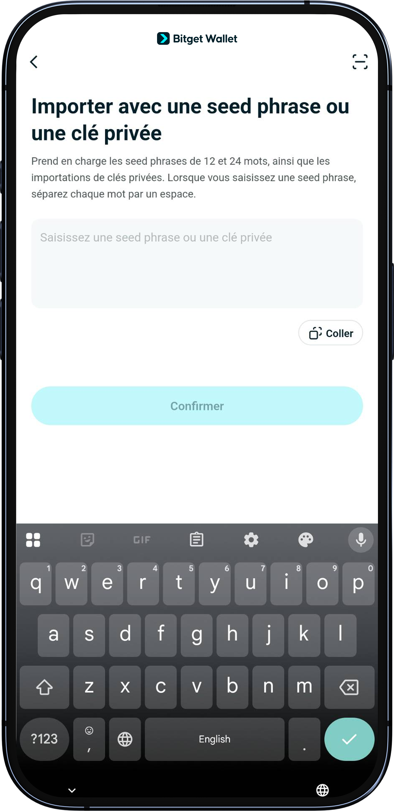 Comment importer un autre portefeuille en toute sécurité