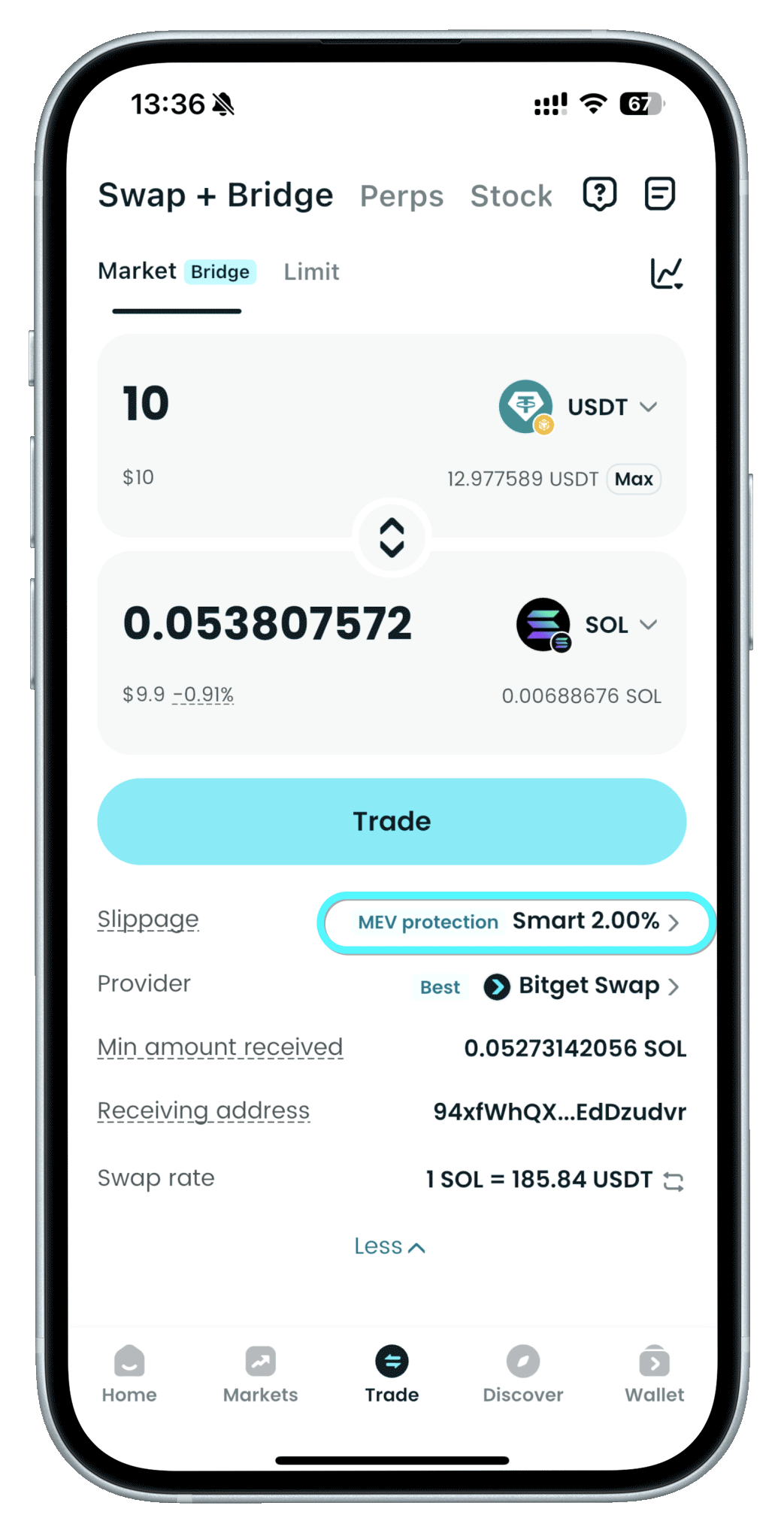 Protection contre le slippage et le MEV
