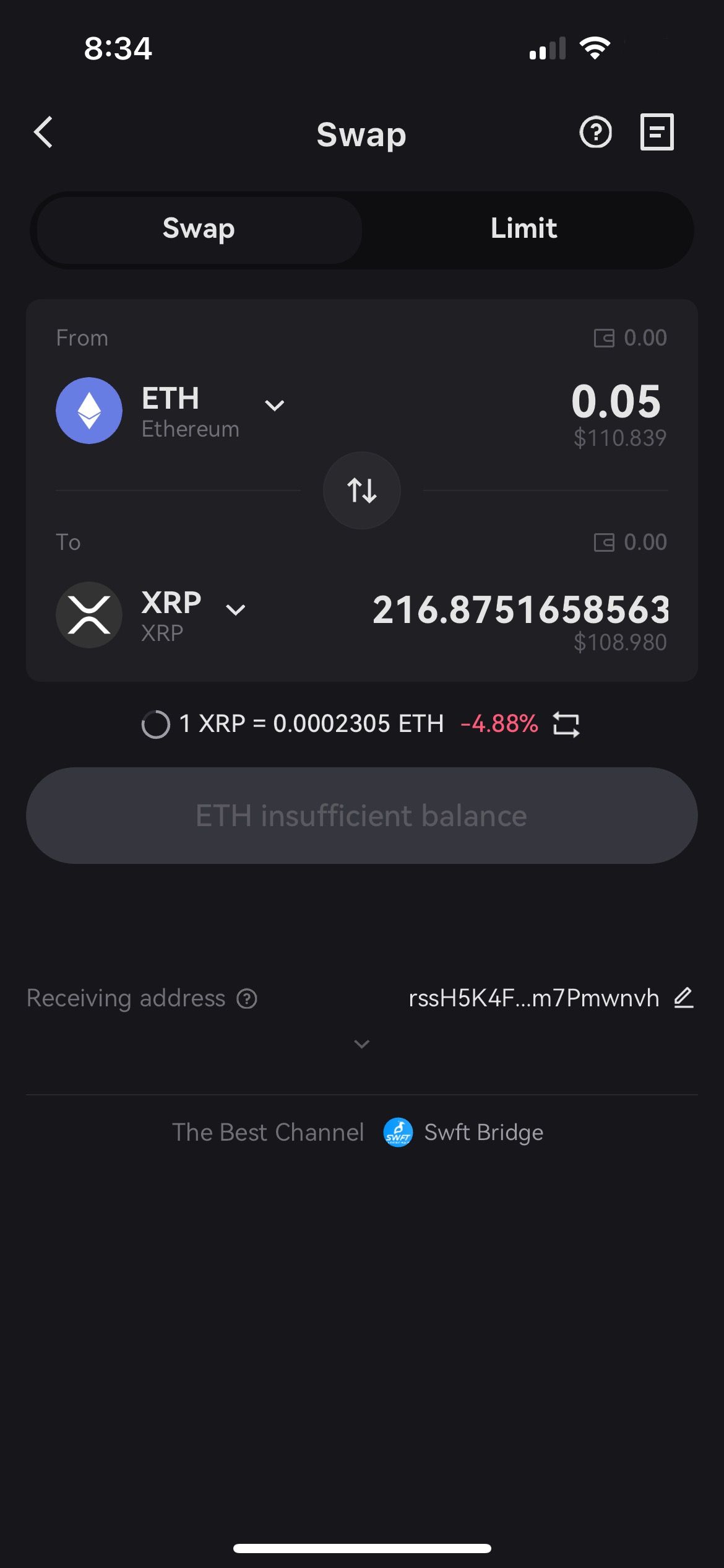 Swap on Ripple (XRP)