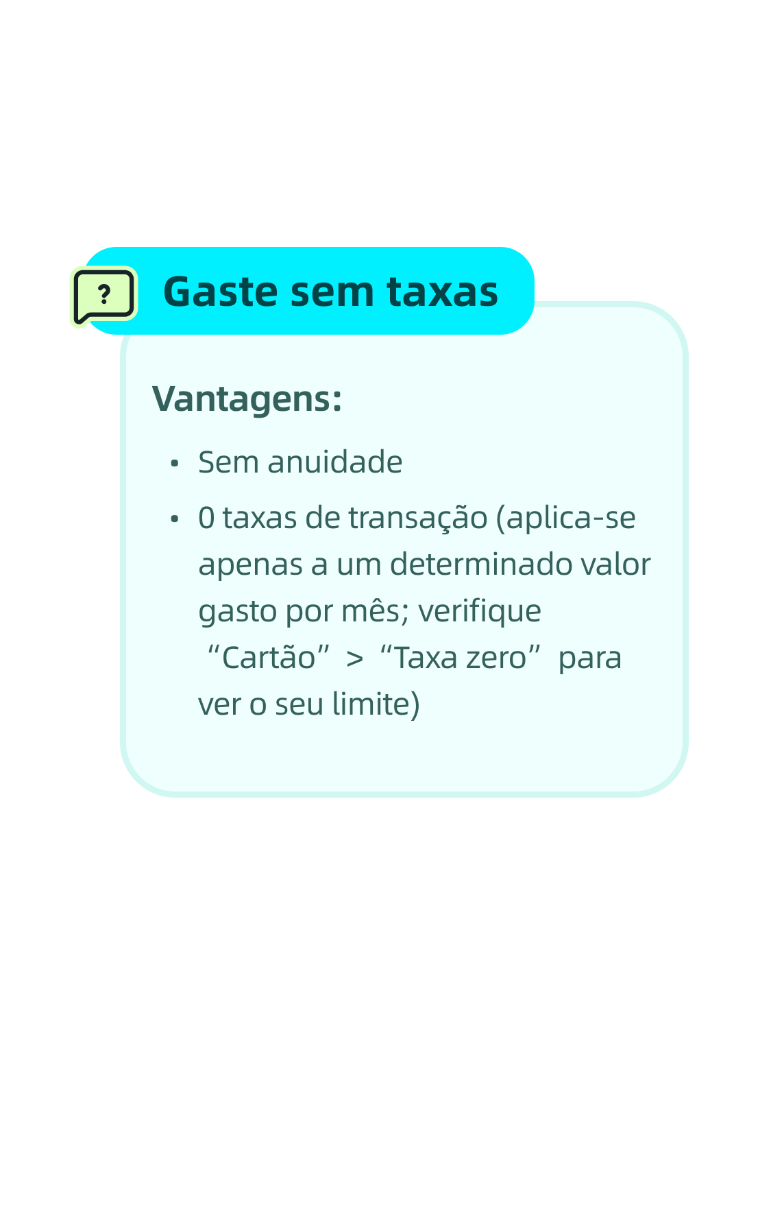 Gaste sem taxas