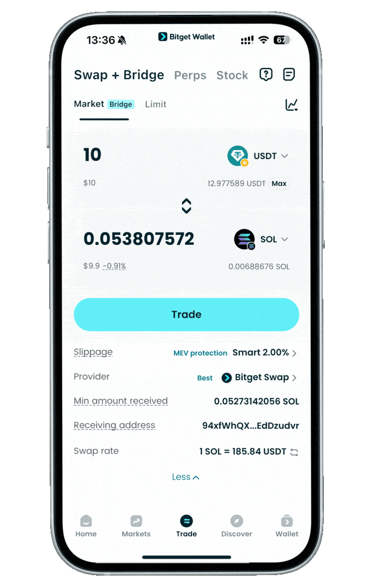 Confirming gas fees before swapping