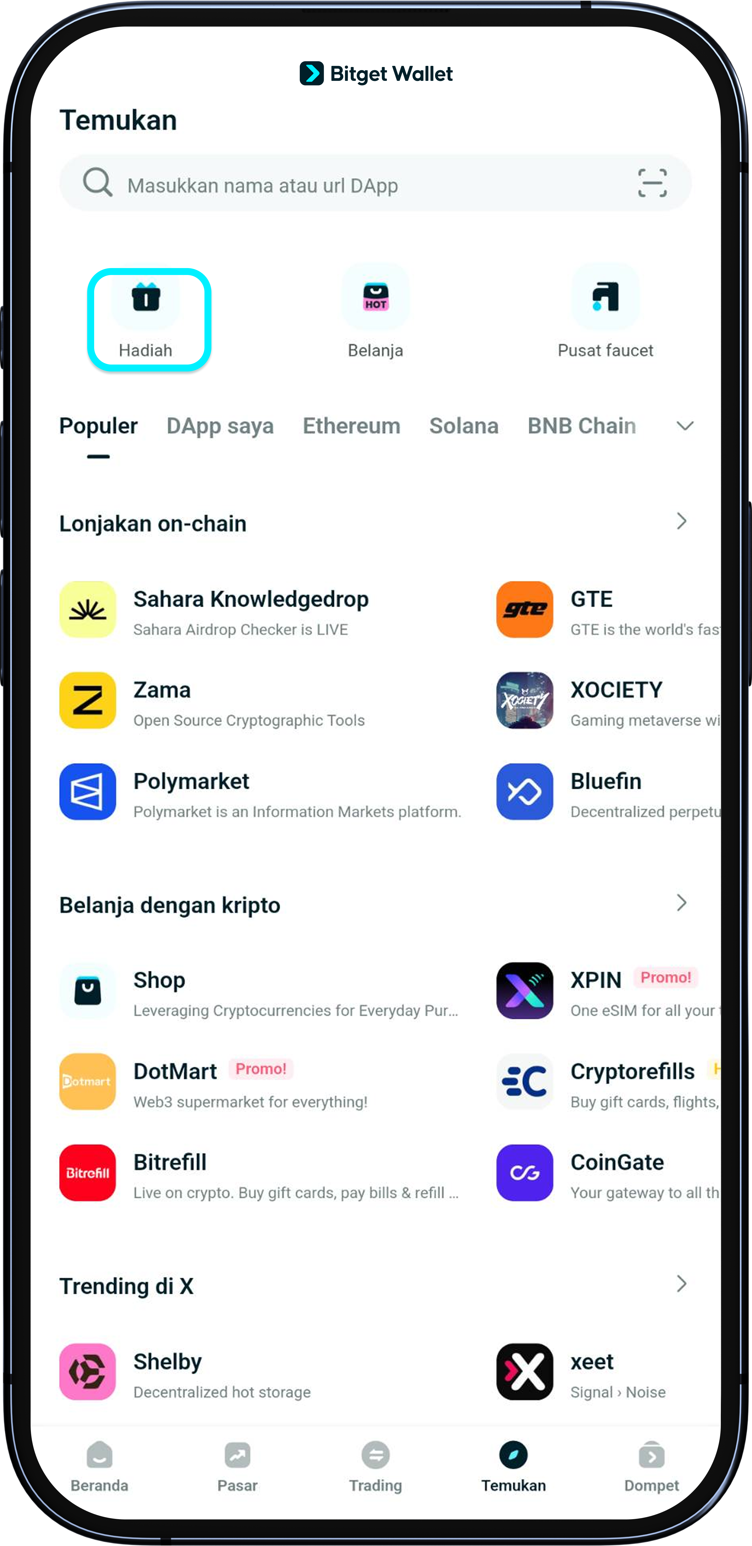 Mendapatkan hadiah dengan mengikuti acara