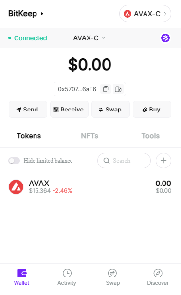 Avalanche (AVAX) Wallet