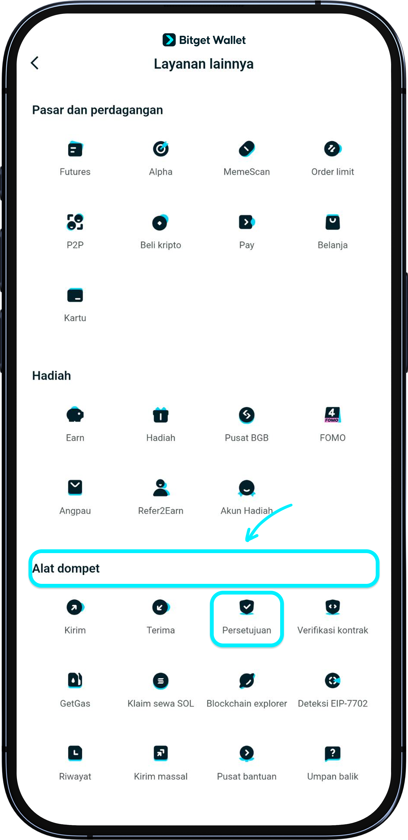 Tingkatkan keamanan Bitget Wallet kamu