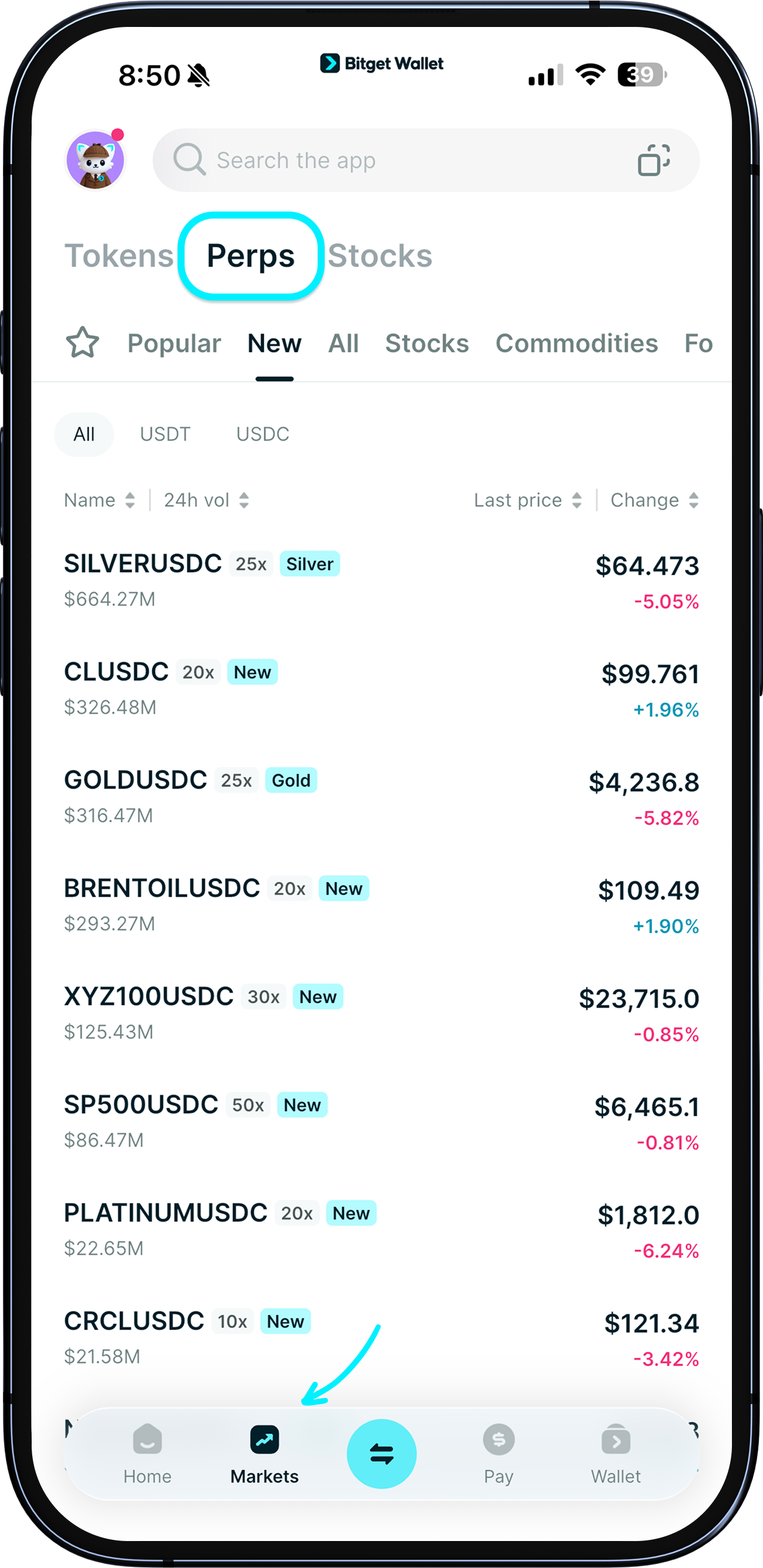 Haz un trade de futuros