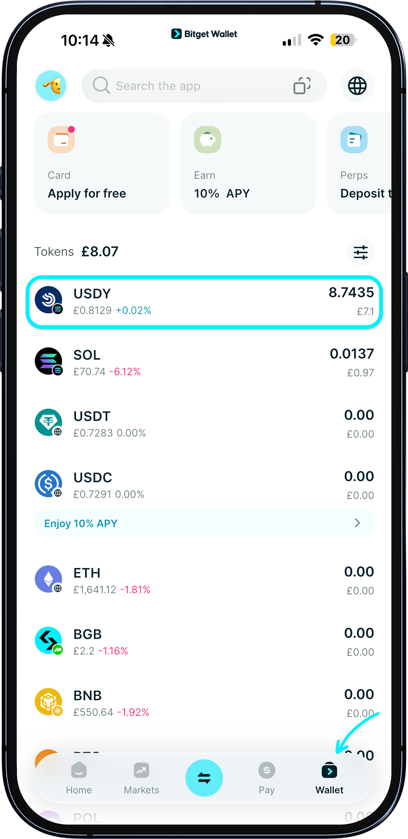 Periksa token Hold2Earn kamu