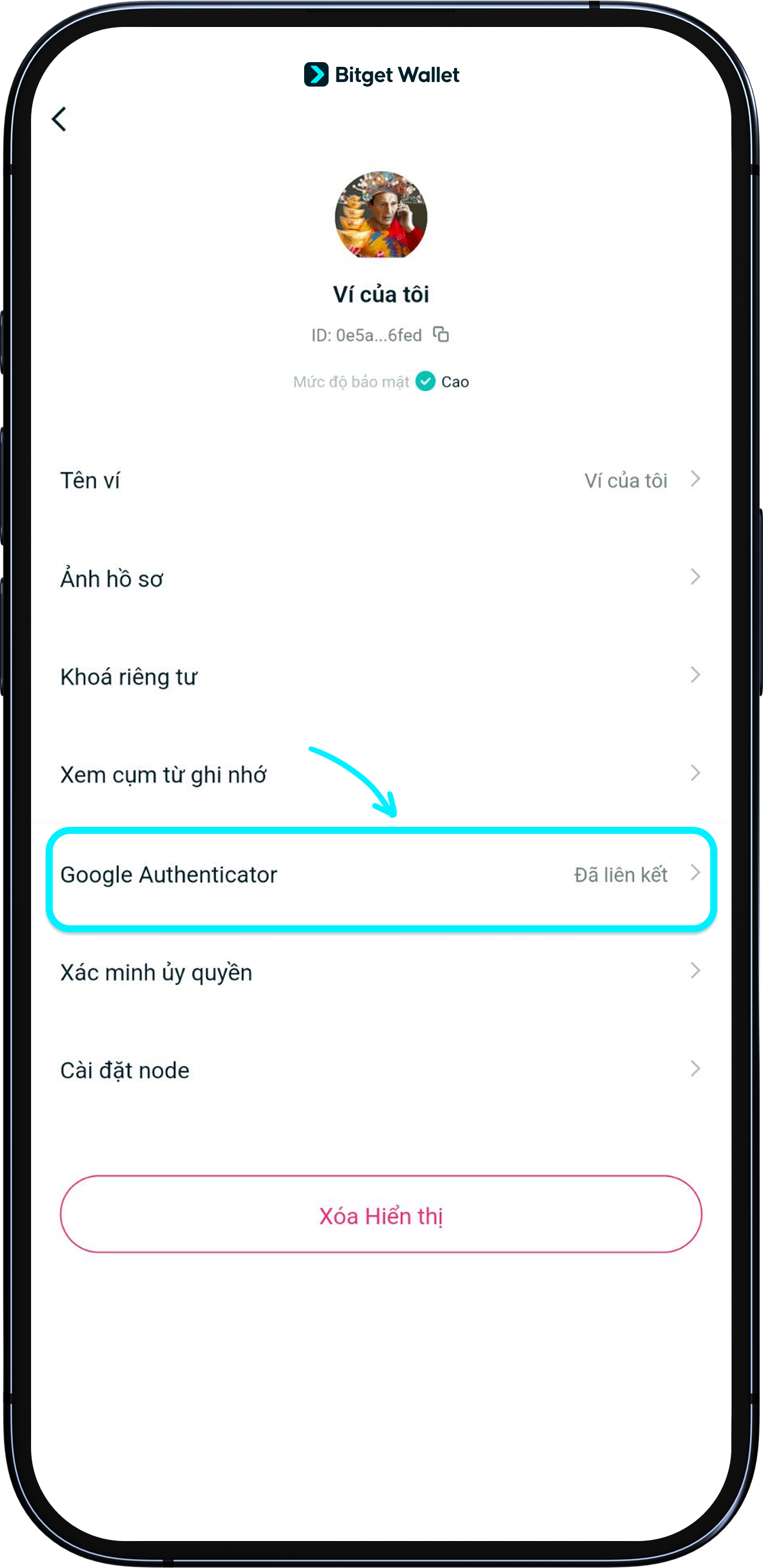 Tăng cường bảo mật Bitget Wallet
