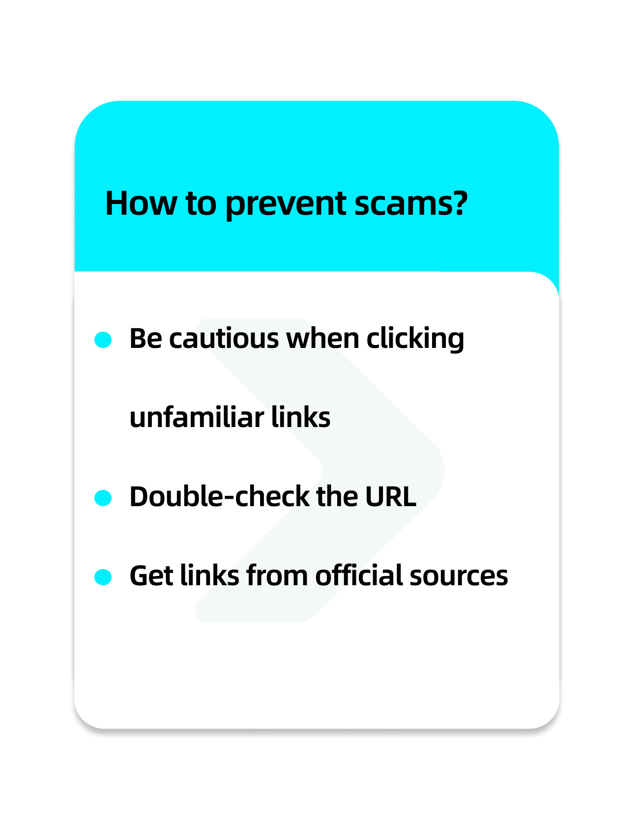 How to prevent scams