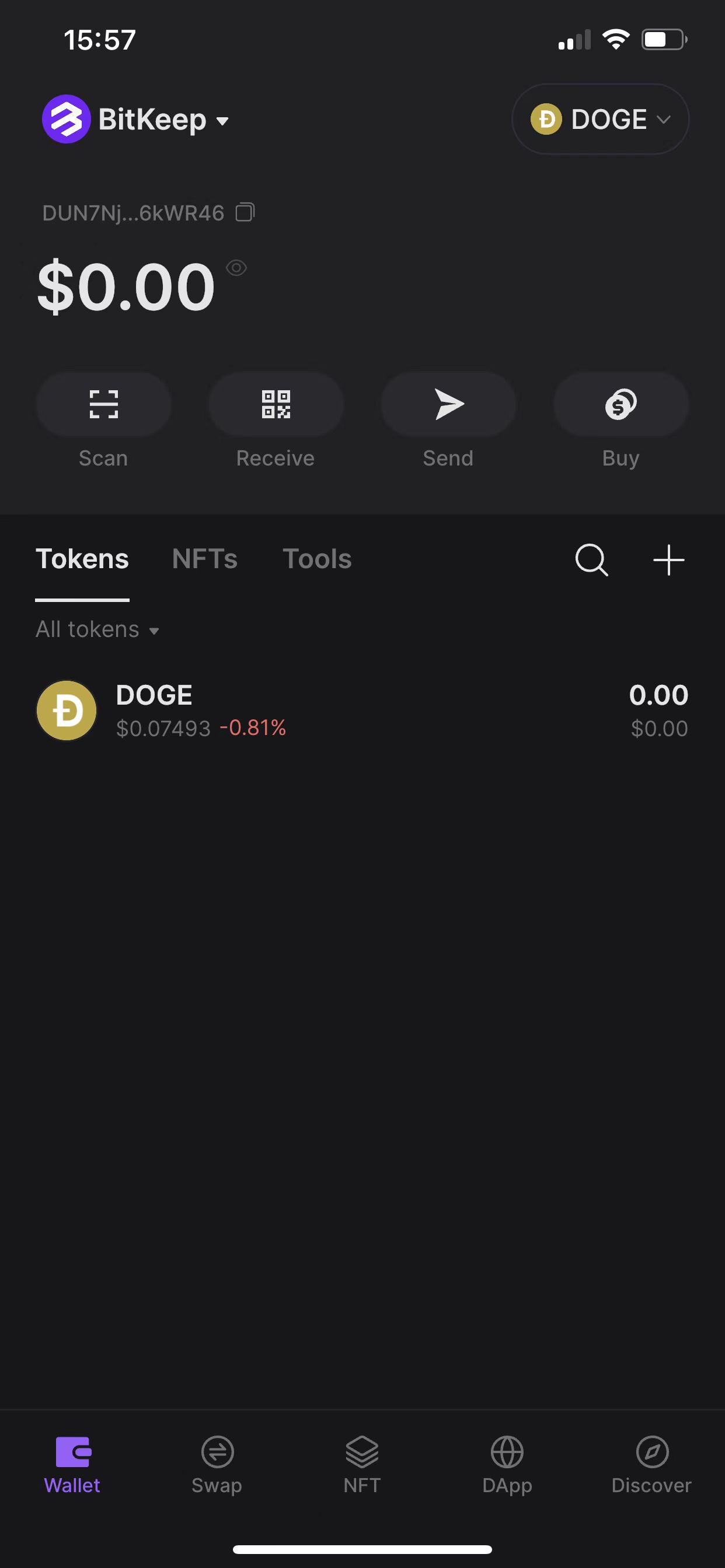 BitKeep Dogecoin (DOGE) Wallet