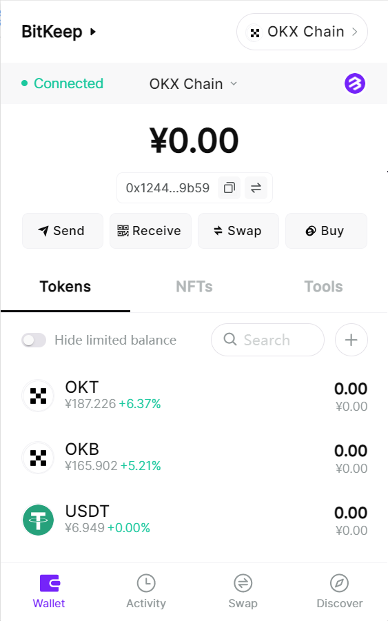 BitKeep OKX Chain (OKC) Wallet